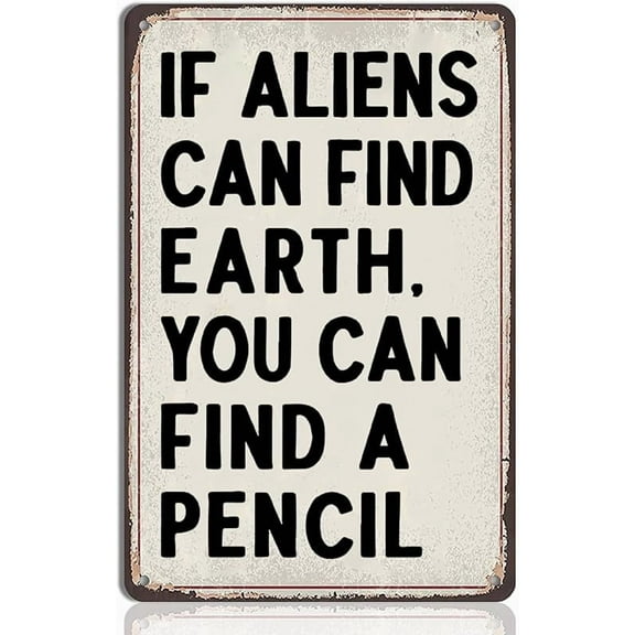 Funny Math Teacher Gifts Tin Sign - Math Classroom Wall Art, Retro Posters for High School and Middle School, Math Teacher Sign, Classroom Must Haves, 8x12 Inch