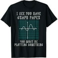 thumbnail image 1 of Funny Math Pun Lover I See You Have Graph Paper T-ShirtMen and women, Black T-shirt, size: Extra large S-4XL, 1 of 4