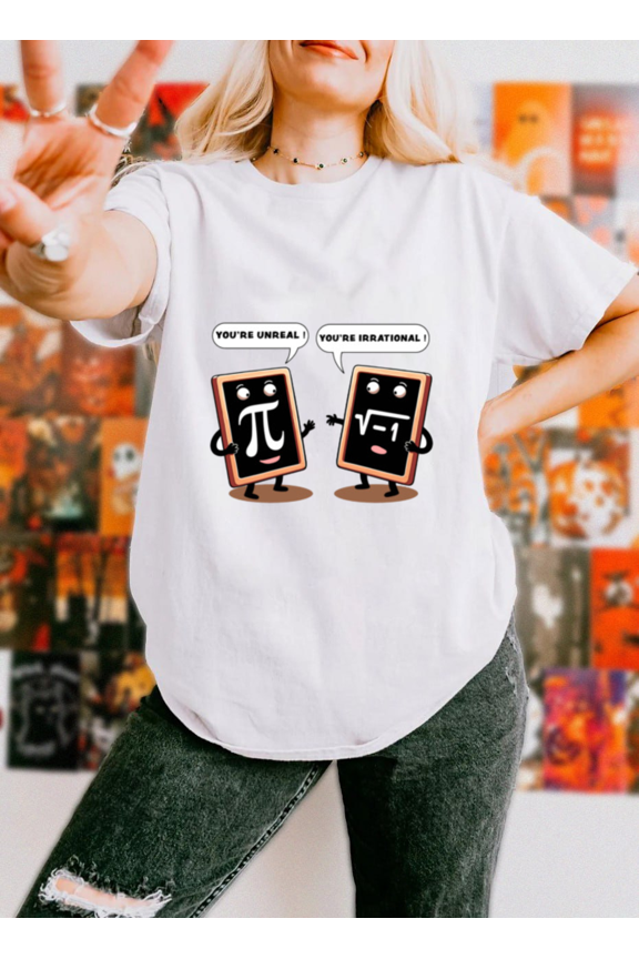 Funny Math Pun Pi and Square Root Geek Nerd Club Graphic Unisex T-Shirt, up to size 5XL
