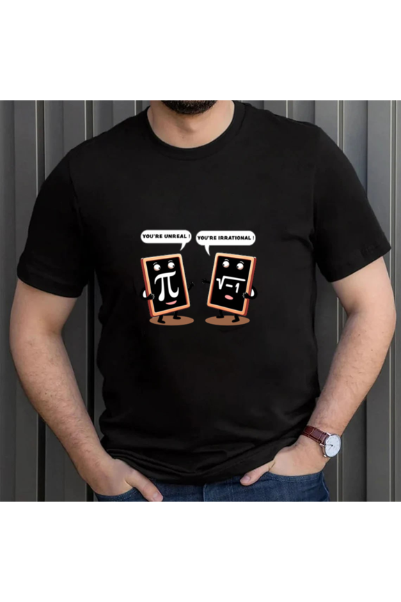 Funny Math Pun Pi and Square Root Geek Nerd Club Graphic Unisex T-Shirt, up to size 5XL