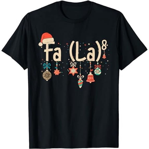 Funny Math Santa Christmas FA (LA)8 For Math Teacher Xmas T-Shirt