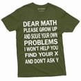 thumbnail image 1 of Funny Math T-Shirt Geek Science Mathematics Teacher Student Back To School T-Shirt Tee (Xx-Large Military Green), 1 of 6