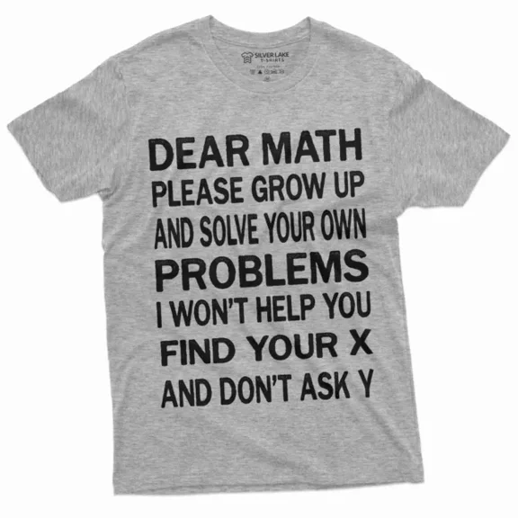 Funny Math T-Shirt Geeky Science Mathematics Teacher Student Back To School Tee