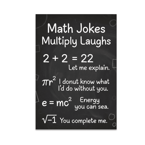 Funny Math Wall Art - Math Enthusiast - 13x19 Poster Print