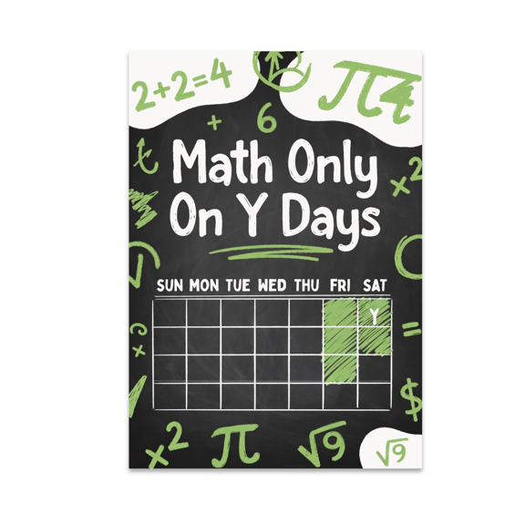 Funny Math Wall Art - Math Enthusiast - 13x19 Poster Print