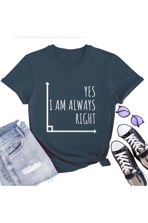 Funny Math Women's T-Shirt – Humorous Teacher Graphic Tee, Clever Math Joke Design, Casual Short Sleeve Top for Math Lovers