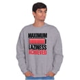 thumbnail image 1 of Funny Maximum Laziness Achieved Joke Unisex Plus Fleece Graphic Sweatshirt Brisco Brands 4X, 1 of 5