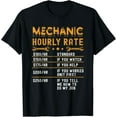 thumbnail image 1 of Funny Mechanic Gift Shirts Mechanic Hourly Rate T-Shirt, 1 of 4