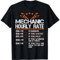 thumbnail image 1 of Funny Mechanic Hourly Rate Gift Shirt Labor Rates T-Shirt, 1 of 5