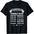 thumbnail image 1 of Funny Mechanic Hourly Rate Labor Rates Mechanical Engineer T-Shirt, 1 of 4