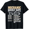 thumbnail image 1 of Funny Mechanic Hourly Rate Vintage Car Repairman Craftsman T-Shirt, 1 of 4