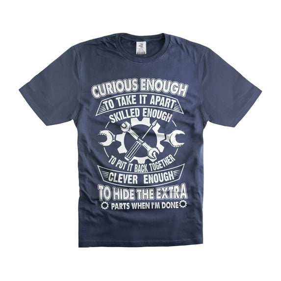 Funny Mechanic Shirt Father's Day Humorous Gift Shirt Handyman Shirts Birthday Gifts Shirt (XX-Large Navy Blue)