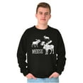 thumbnail image 1 of Funny Meese Moose Animal Humor Sweatshirt for Men or Women Brisco Brands S, 1 of 6