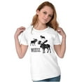 thumbnail image 1 of Funny Meese Moose Animal Humor Womens Fitted Plus Size Graphic Tee Brisco Brands 3X, 1 of 6