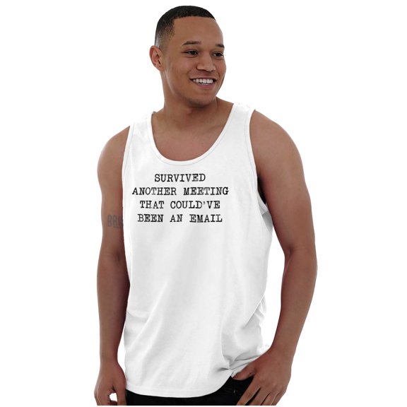 Funny Meeting Could've Been An Email Plus Size Graphic Tank Top Brisco Brands 2X