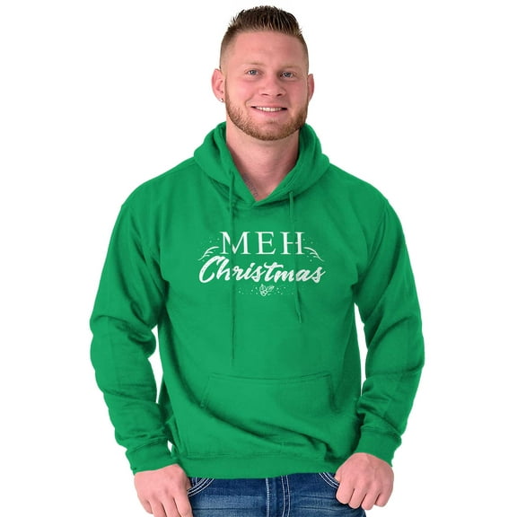 Funny Meh Christmas Anti-Xmas Season Hoodie Sweatshirt Women Men Brisco Brands S