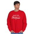 thumbnail image 1 of Funny Meh Christmas Anti-Xmas Season Unisex Plus Size Sweatshirt Brisco Brands 3X, 1 of 6