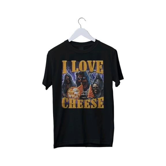 Funny Meme Bootleg Cheese Graphic Print Unisex Mens T-Shirt S M L XL 2 3 4 XL