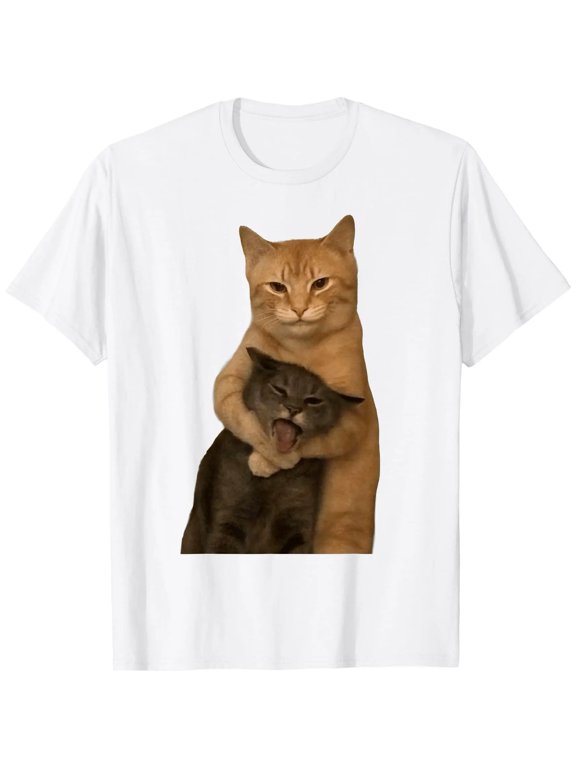 Funny Meme Cat Funny Siblings Cat Humor Funny Wacky Cat T-Shirt