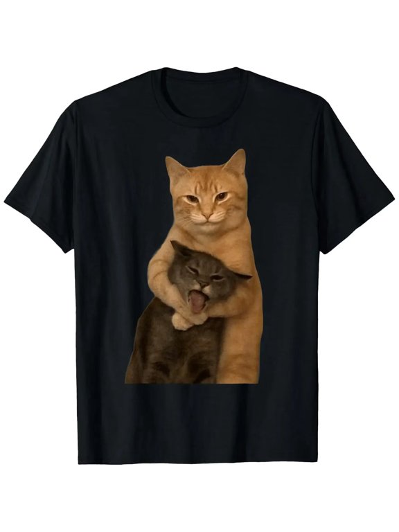 Funny Meme Cat Funny Siblings Cat Humor Funny Wacky Cat T-Shirt