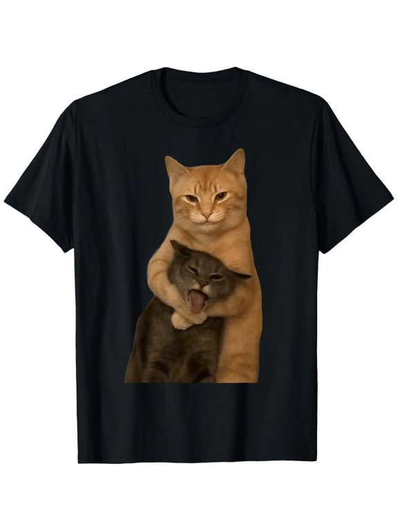 Funny Meme Cat Funny Siblings Cat Humor Funny Wacky Cat T-Shirt