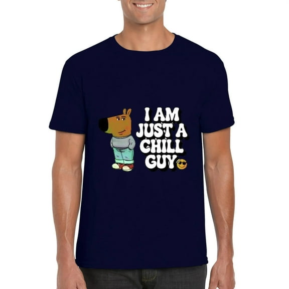Funny Meme Chill Guy Relaxed Easygoing Sarcastic Humor T-Shirt, for men & women, up to size 5XL