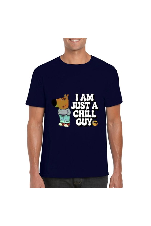 Funny Meme Chill Guy Relaxed Easygoing Sarcastic Humor T-Shirt, for men & women, up to size 5XL