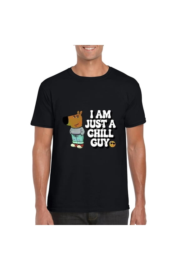 Funny Meme Chill Guy Relaxed Easygoing Sarcastic Humor T-Shirt, for men & women, up to size 5XL