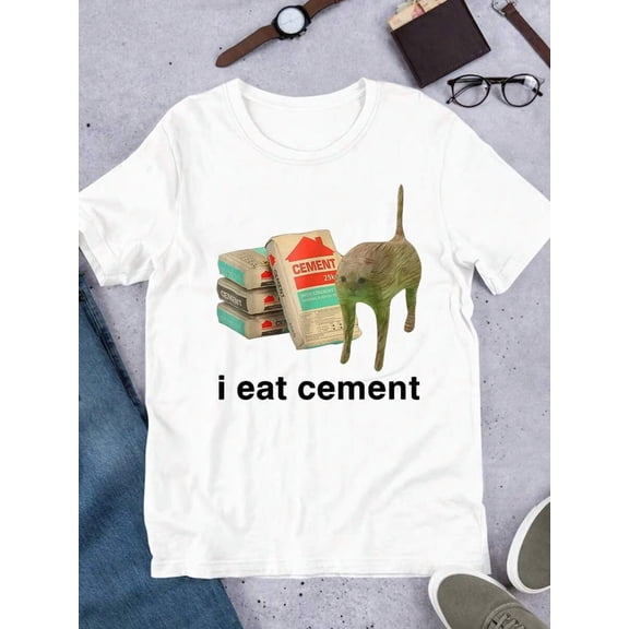 Funny Meme "I Don't Know How Long I Can Keep Killing Water Voles" With Water Vole Riding Motorcycle Graphic Print Men's Standard T-Shirt Humorous, funny and fun short-sleeved shirts Unisex |S-5XL