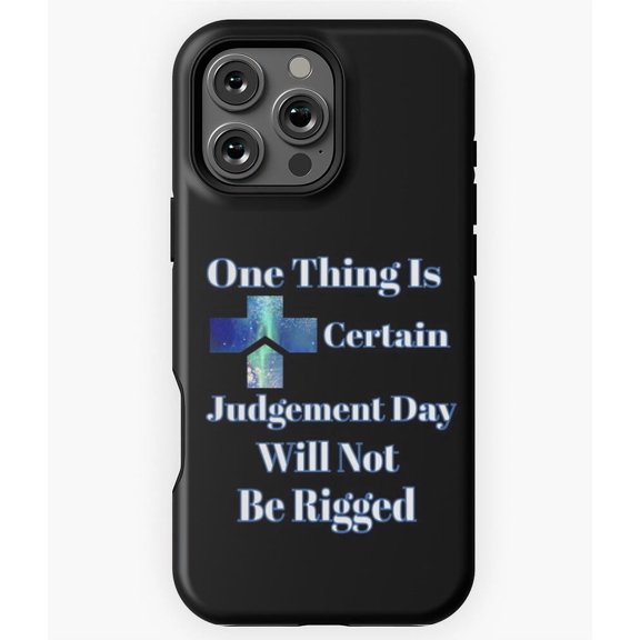 Funny Meme Judgement Day Not Rigged Phone Case for iPhone 16 15 14 13 12 11 Pro Max