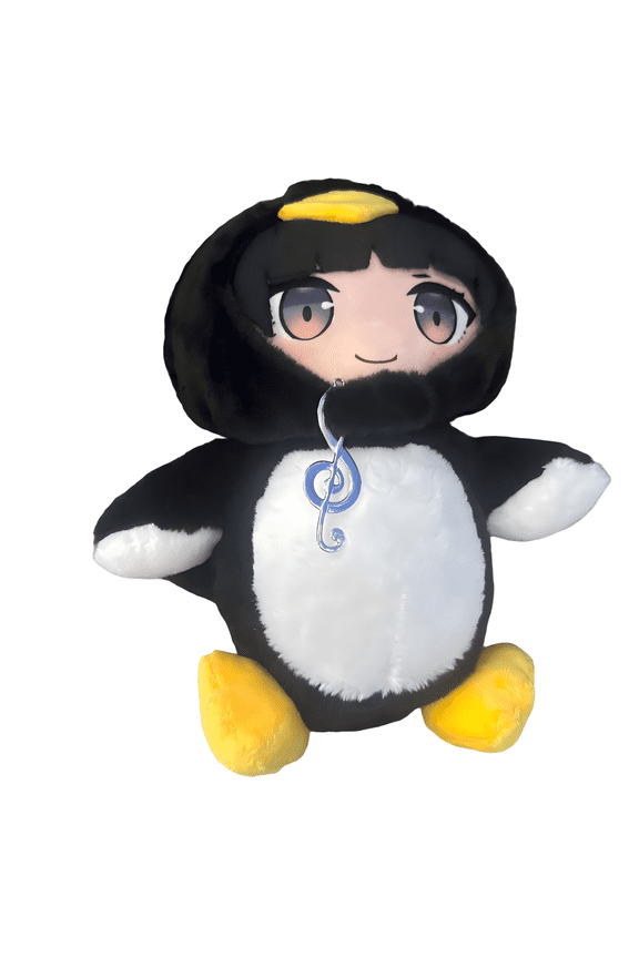 Funny Meme Penguin Gugu Gaga Stuffed Plush, Ultra Fluffy Chubby Body Design, Elastic Reinforced Filling, Cozy Hugging Pillow, Exquisite Gift for Plush Enthusiasts