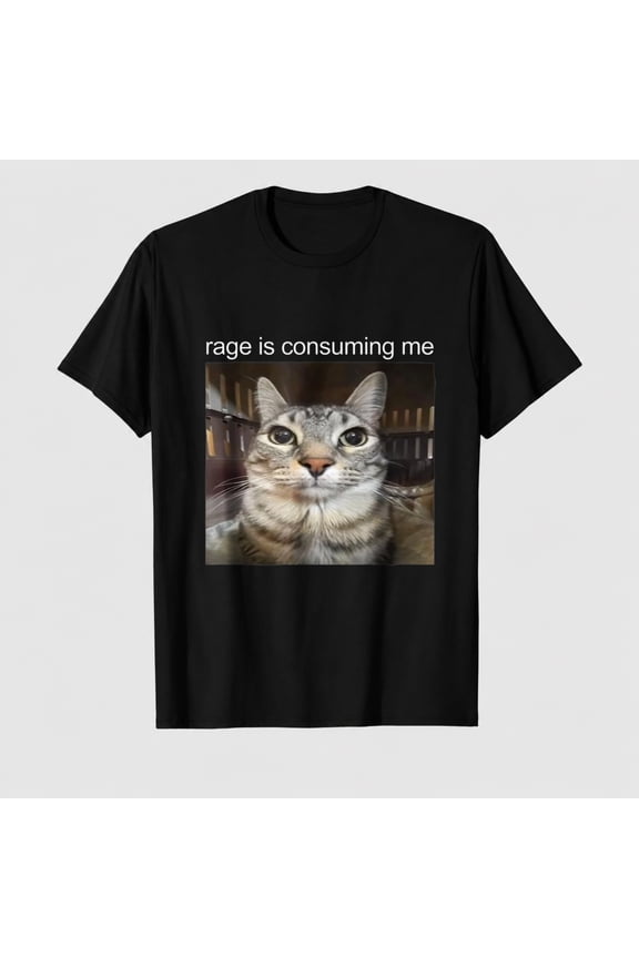 Funny Meme Rage is Consuming Me Unisex Adult T Shirt