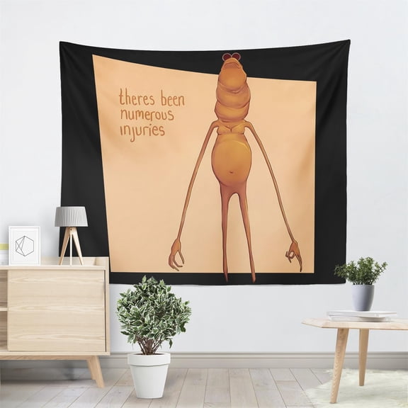 Funny Meme Tapestry Wall Hanging There's Been Numerous Injuries 60'' x 50'' 150cm x 130cm