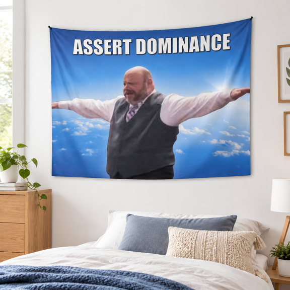 Funny Meme Wall Tapestry for Bedroom, Dorm, Living Room - 30"x40" Soft Polyester Decor