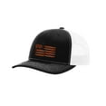 thumbnail image 1 of Funny Men's Bacon American Flag Trucker Hat-Black/White, 1 of 4