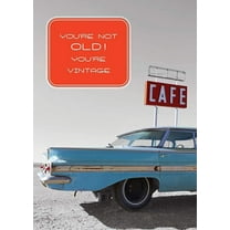 Funny Men's Birthday Greeting Card (5" x 7") by Paper Street | 3 Pack 3 Envelopes (Not Old, Vintage)