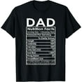 thumbnail image 1 of Funny Men's Father's Day Dad Nutrition Facts Gift T-Shirt T-Shirt, 1 of 4