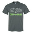 thumbnail image 1 of Funny Men's Father's Day I Keep All My Dad Jokes In A Dad-A-Base Short Sleeve T-Shirt-Dark Heather Grey-4XL, 1 of 4