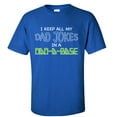 thumbnail image 1 of Funny Men's Father's Day I Keep All My Dad Jokes In A Dad-A-Base Short Sleeve T-Shirt-Royal-5XL, 1 of 4