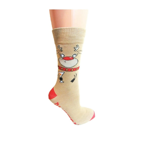 Funny Men's Novelty Christmas Holiday Reindeer Socks