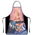 thumbnail image 1 of Funny Men's Sleeveless Apron with Muscles Man for Home Party, 1 of 8