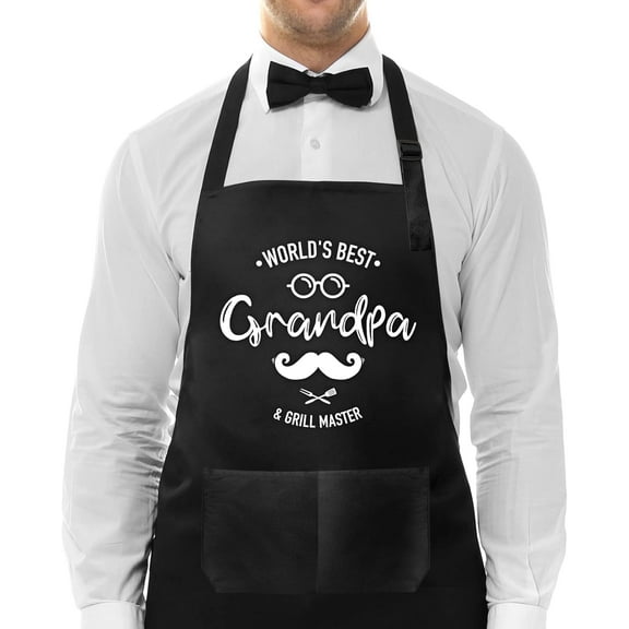 Funny Mens Apron with Pockets for Grilling BBQ Cooking,Birthday Gifts for Men Dad Grandpa Friends