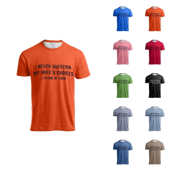 Funny Mens T-Shirts Sarcastic Saying Humor Joke T-Shirt Crewneck Short Sleeve Basic Tops for Husband Boyfriend