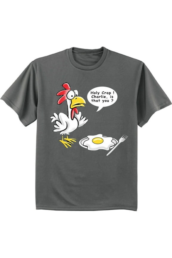Funny Mens Tee Shirt Chicken Egg