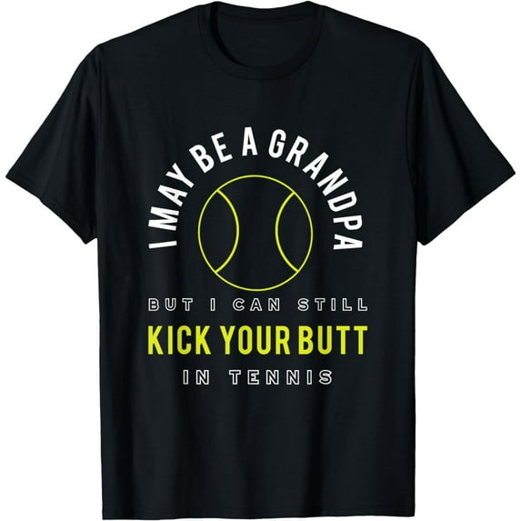 Funny Mens Tennis Design, Grandpa Tennis Player T-Shirt