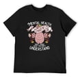 thumbnail image 1 of Funny Mental Health Awareness Men Gift Cute Fight Illness T-Shirt Black Medium, 1 of 5