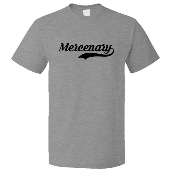 Funny Mercenary Retro Old School T shirt Tee Gift