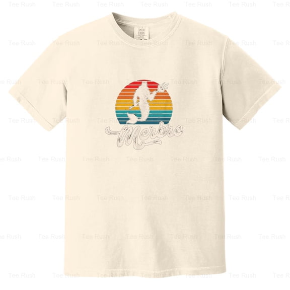 Funny Mermaid Merbro Sea Lover Retro Cool Gift Fantasy, Ocean, Brother, Comfort Color T-Shirt Unisex, up to 4XL