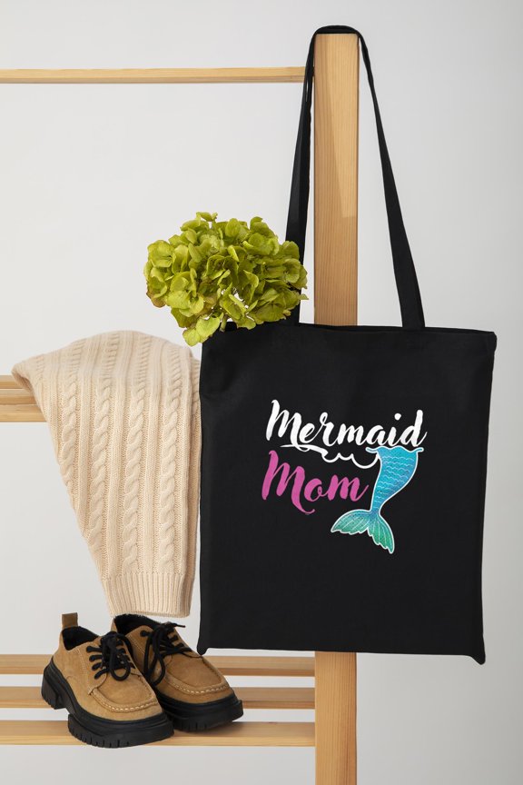 Funny Mermaid Mom Mother's Day Art Unisex Tote Bag D391929