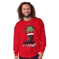 thumbnail image 1 of Funny Merry Christmas Its A Lamp Unisex Plus Fleece Graphic Sweatshirt Brisco Brands 2X, 1 of 5